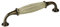 SOTECH Porzellangriff META Möbelgriff Porzellan Krakeliert Bronze BA 128 mm