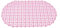 BADEWANNENEINLAGE 63x33cm oval Antirutschmatte Badewannenmatte Wanneneinlage antirutsch Anti Rutsch Einlage Matte 72 (Rosa)
