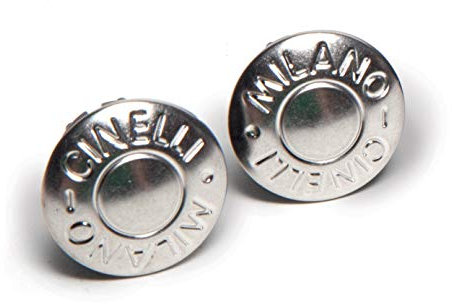 Cinelli Milano Endstöpsel für Fahrradlenker, 1 Paar Silber Silber Einheitsgröße