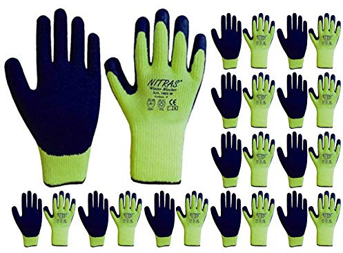 12 Paar NITRAS 1603W Winter Blocker Winterhandschuhe - Größe 10