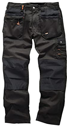 Scruffs Men's Worker Plus Trousers, Black, 36S