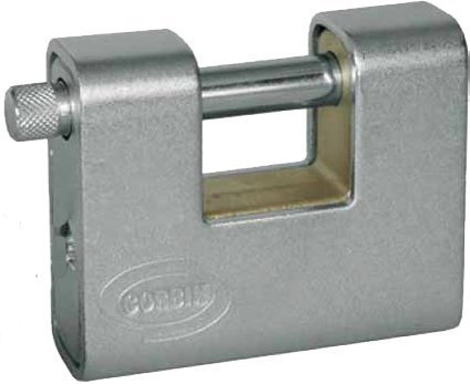 Lucchetto per Serranda Corazzato Corbin PL281 Misura 91 mm Misura int. 36X18 mm
