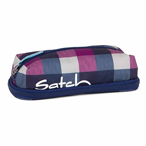 SATCH Berry Carry Federmäppchen, Karo Lila Blau
