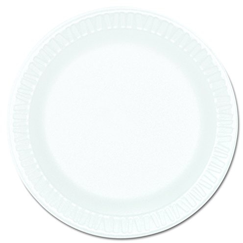 Dart 6PWCR Concorde Foam Plate, 6 dia, White (Case of 1000)