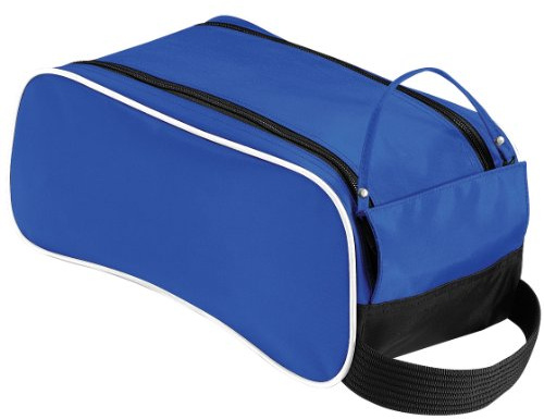 Quadra Teamwear skoväska – 9 liter, Ljus kungsblå/svart/vit, En storlek