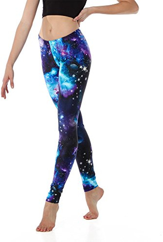 Youth Purple Galaxy Leggings
