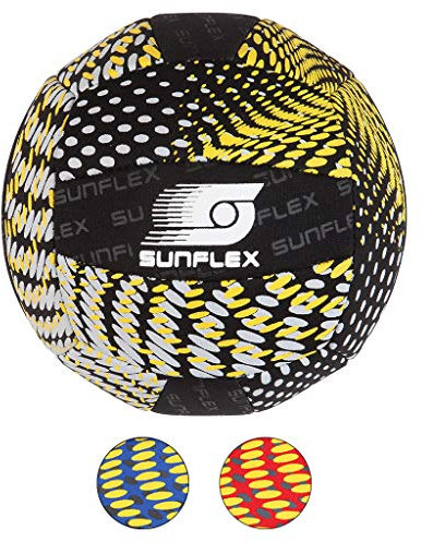 Sunflex Neopren Zubehör Beach und Funball Splash Größe 5 in schwarz | Volleyball weich und leicht für den Strand und das Wasser | extrem robust und für Jede Altersgruppe