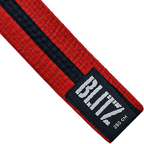 Blitz Colour Belt/Black Stripe - Red/Black - 280cm
