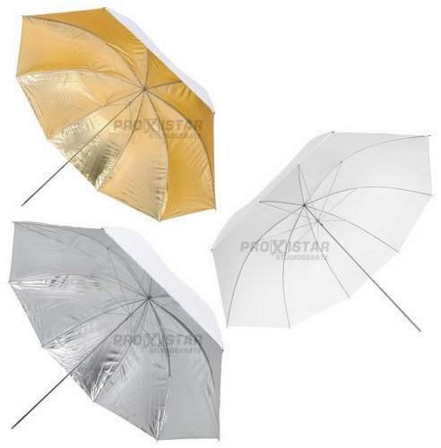 Reflex-u. Durchlichtschirm-Set, 3tlg, 123cm