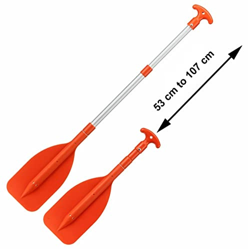 H2o Kayaks Trident Telescopic Micro-Mini Orange Paddle ONE PADDLE