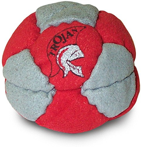 World Footbag Trojan Hacky Sack Footbag, Grey/Red