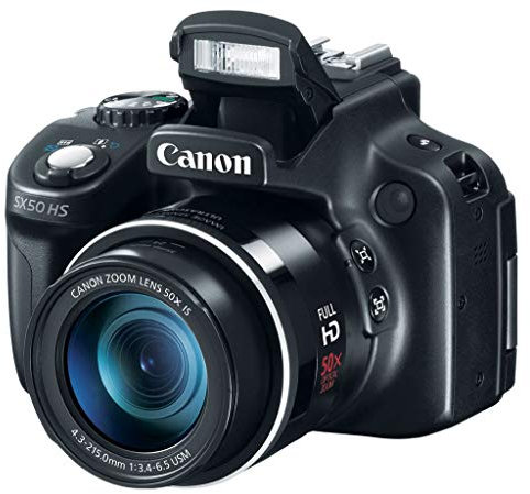 Canon Powershot SX50 HS (12.8 MP, 50 -x Opt. Zoom (2.8 Zoll Display) japanischer Import)