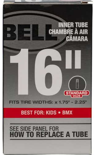 BELL 16-Inch Universal Inner Tube, Width Fit Range 1.75-Inch to 2.25-Inch, Black