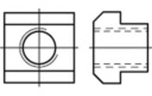 Toolcraft 107985 T-Nutenstein M6 8mm DIN 508 Stahl 25St.