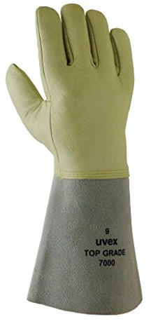 Uvex Schweißer-Schutzhandschuh Top Grade 7000, Material: Rindvolleder, Farbe: beige, Grösse: 10