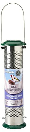 Peckish All Weather Metal Nyjer Seed Bird Feeder, Large