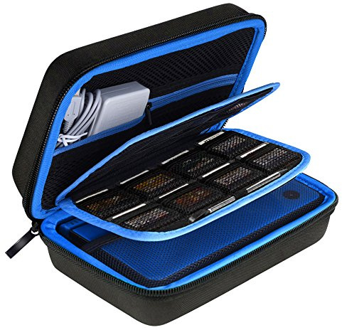 AUSTOR Hart Tasche Tragetasche für Neue 3DS XL-Schwarz / Blau