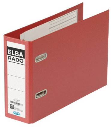 Elba Ordner A5, Kunststoff, rado plast, quer 7,5 cm breit, rot