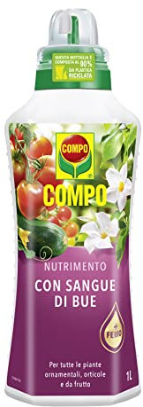 COMPO Nutrimento per Tutte le Piante contenente Sangue di Bue, Con tappo dosatore, 1 kg