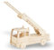 Pebaro 851/2 Holzbausatz Feuerwehrauto, 3D Puzzle Auto, Modellbausatz, Basteln mit Holz, Holzpuzzle, vorgestanzte Holzplatte, ausbrechen, zusammenstecken, fertig, inkl Schmirgelpapier, Geschenkidee