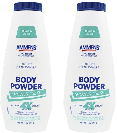 Ammens Powder Shower Fresh 11 oz (Pack of 2)