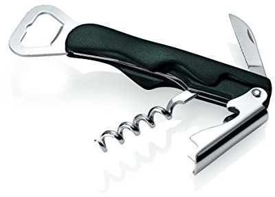 Cuchillo Camarero, cromado – con mango de plástico en color negro