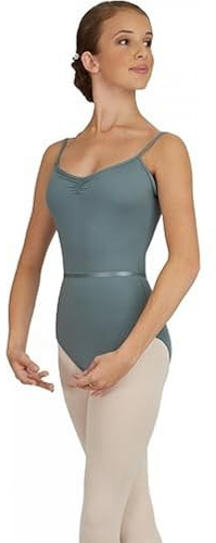 Capezio Body da Donna, Elegante Body da Danza e Ginnastica con Dettagli Eleganti e Spalline per Canotta, Body da Danza da Donna può Indossare per Balletto e Altri Stili di Danza, Bianco, M (M)