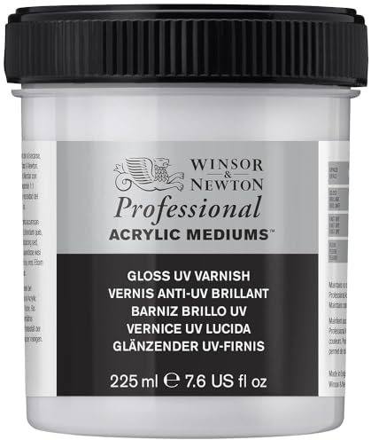 Winsor & Newton - Vernice acrilica lucida, resistente ai raggi UV, 225 ml
