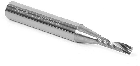 YONICO Solid Carbide Single Flute Upcut End Mill Router Bits CNC Spiral O Flute 1/8-Inch Dia. 1/4-Inch Shank 31011-SC