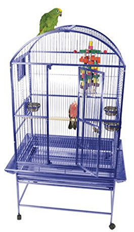 A&E Cage 9003223 Platinum Dome Top Bird Cage with 3/4 Bar Spacing, 32 x 23