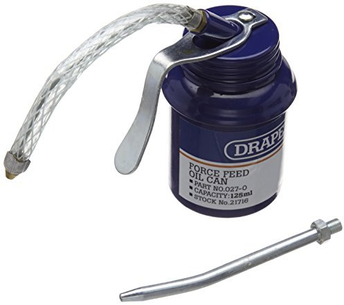 Draper 21716 Force Feed Oil Can, 125ml, blue