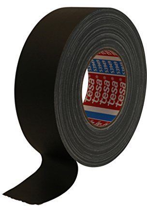 TESA 53949-00000-02 53949-00000-02-Cinta de tejido Gaffer Mate serie 53949-50m x 50mm Negra, 50m x 50 mm
