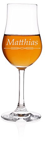 Malt Whisky 185 ml Whiskyglas Destillatglas Classic mit Namens und Motiv-Gravur - Geschenkidee zum Geburtstag