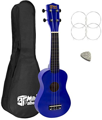 Mad About Ukulele Soprano per Mancini, Ukulele Soprano, Mano-Sinistra, Blu