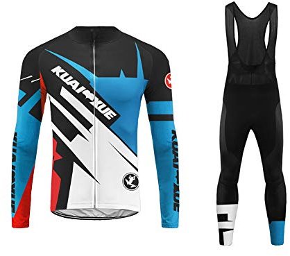 UGLY FROG Maillot Ciclismo Hombres Jersey Mangas Largas Pantalones Largos Culotte de Ciclismo Conjunto de Ropa Maillot Entretiempo Invierno Bicicleta