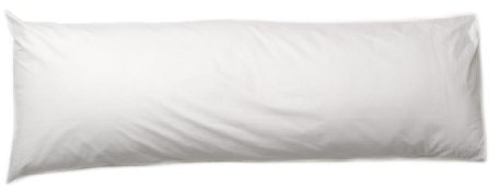 Lancashire Textiles Limited Manufacturers of quilts, pillows and homewares | Polycotton Cotton Blend Super Bounce Hollowfibre Long Bolster Pillows (Double 4Ft 6'')