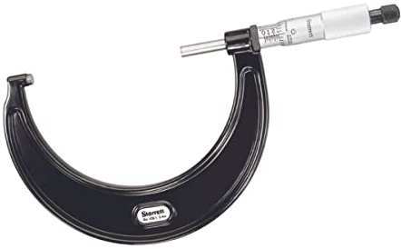 Starrett Outside Micrometer with One-Piece Spindle, Satin Chrome Finish and Advanced Sleeve Design - Quick and Easy Adjustment, 3-4 Range, .001 Graduation - 436.1XRL-4