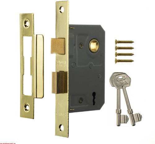 Era - Cerradura (3 Puntos), diseño con Efecto de latón [Importado de Reino Unido]