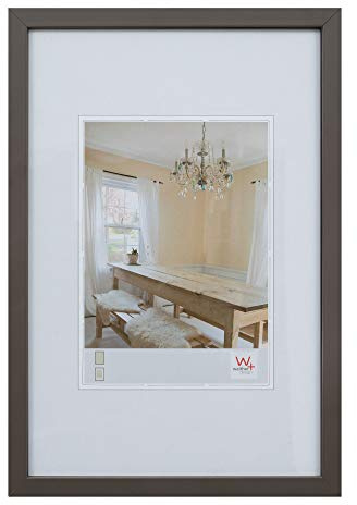 walther design Bilderrahmen grau 30 x 40 cm Peppers Holzrahmen BP040D