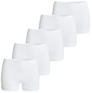 con-ta Conta Pagenschlüpfer, Damenbekleidung, Slip für optimale Bequemlichkeit,Pants aus 100% Baumwolle, weiß | 5er Pack, Gr.: 44/XL