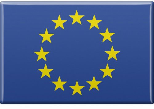 Küchenmagnet - Länderflagge Europa - Gr.ca. 8x5,5 cm - 38034 - Magnet