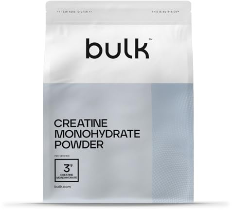 Bulk Creatina Monoidrato Polvere 500 g | 147 porzioni | Creatina micronizzata pura | Frutti di bosco | Vegano e Halal | Ideale per fitness, allenamento e palestra | Si scioglie facilmente
