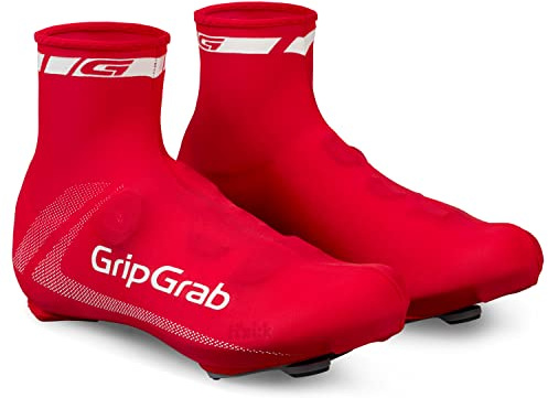 GripGrab RaceAero Copriscarpe Aerodinamici Estivi per Bici da Corsa Leggeri da Ciclismo in Lycra Antipioggia Calzari