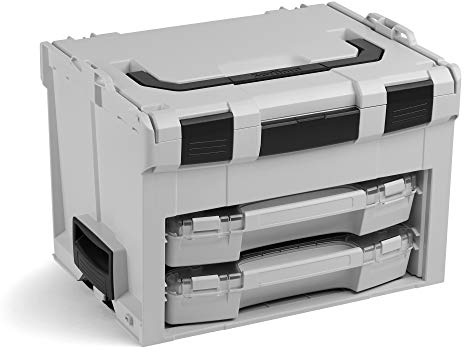 Coffret de rangement outils modulable LSBOXX 306 | Inclut i-BOXX 72 H3 & I3 en gris clair