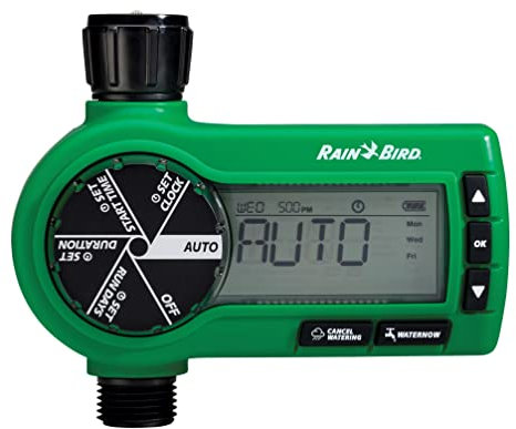 Rain Bird 1ZEHTMR Professioneller elektronischer digitaler Schlauchend-Timer/Controller, eine Zone/Station, batteriebetrieben