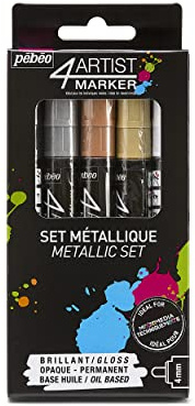 4ARTIST 580892 PEBEO Marker Set, Metal 4mm
