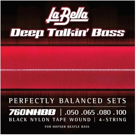 La Bella 760NHBB Beatle Bass, 050/100