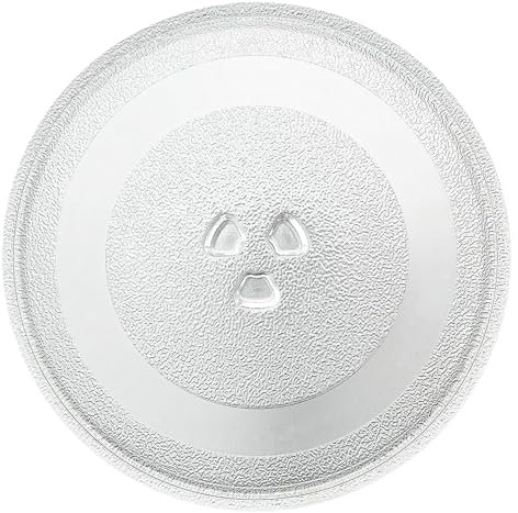 SPARES2GO Glass Turntable Plate for DeLonghi AM820CXC AM925EBY Microwave Ovens (255mm)