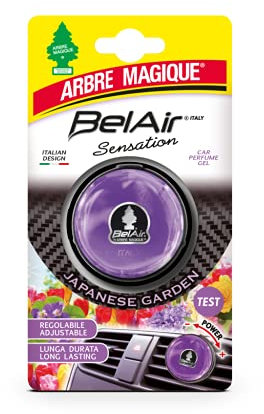 Arbre Magique Belair Sensation, Deodorante Gel per Auto, Fragranza Japan Garden, Effetto Lunga Durata, Intensità Regolabile, Design Made in Italy