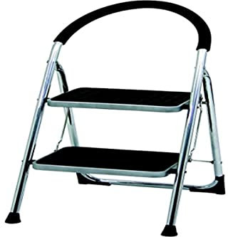 Marchepied Double Fonction 2 Marche, 2.50m Hauteur, Chrome